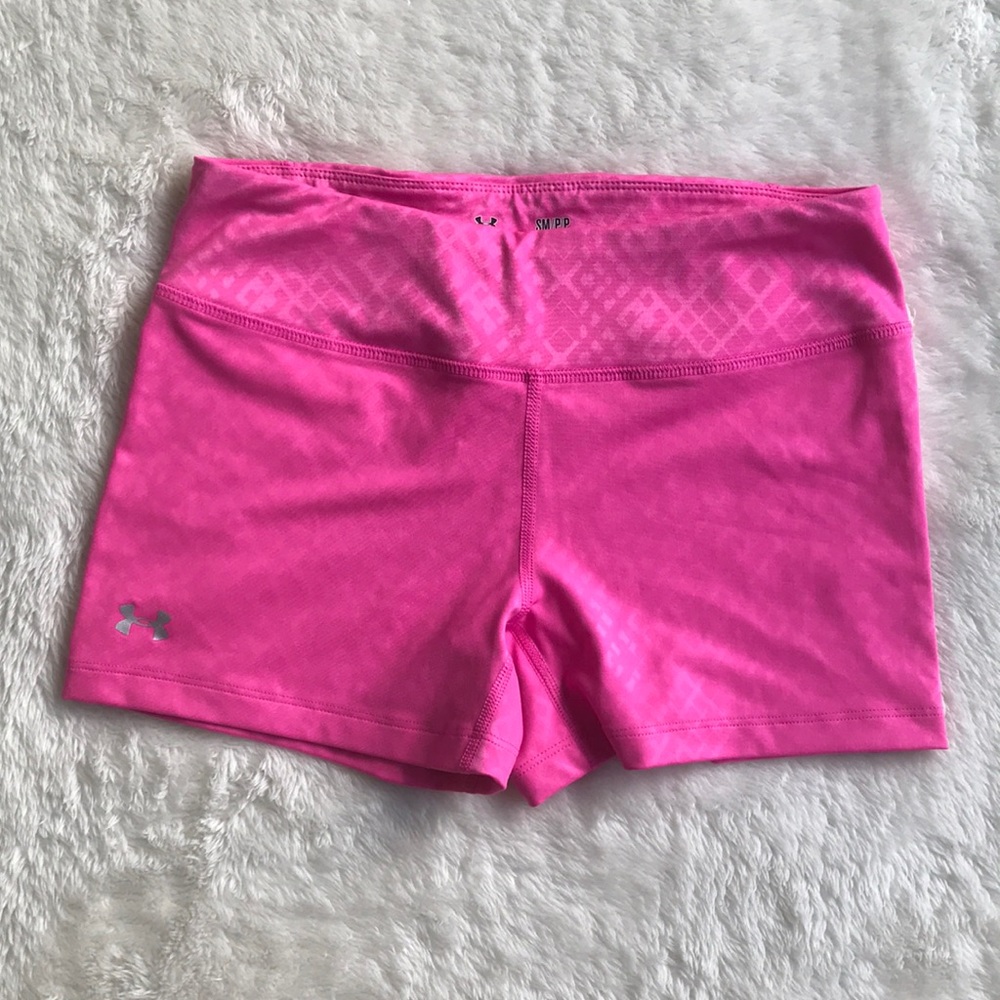 💓UNDER ARMOUR PINK SPANDEX ATHLETIC SHORT💓